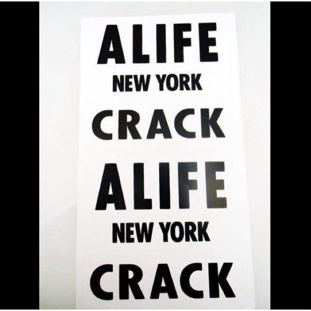 ALIFE(エーライフ)の■送料無料■【alife(エーライフ) CRACK　/BIGステッカー】 メンズのアクセサリー(その他)の商品写真