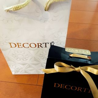 コスメデコルテ(COSME DECORTE)のコスメ DECORTE プレゼント用紙袋 リボン付き2種類(ショップ袋)