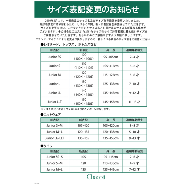 CHACOTT(チャコット)のチャコット  バレエ 衣装 グリーン jr.L chacott スポーツ/アウトドアのスポーツ/アウトドア その他(ダンス/バレエ)の商品写真