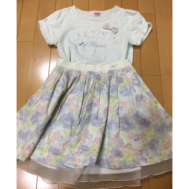 mezzo piano junior(メゾピアノジュニア)のmezzo piano junior140スカート キッズ/ベビー/マタニティのキッズ服女の子用(90cm~)(スカート)の商品写真