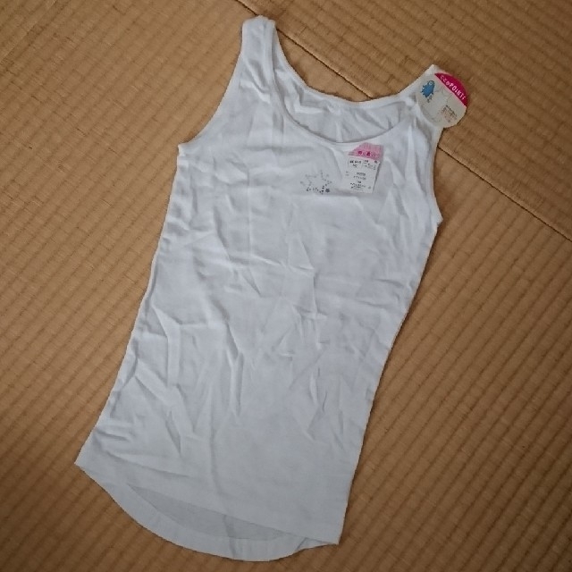 胸二重 タンクトップ 140 キッズ/ベビー/マタニティのキッズ服女の子用(90cm~)(下着)の商品写真