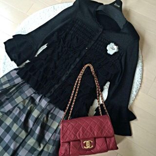 トゥービーシック(TO BE CHIC)のTO BE CHIC♡フリルカーディガン(カーディガン)