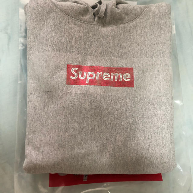 supreme swarovski box logo Sサイズ グレー