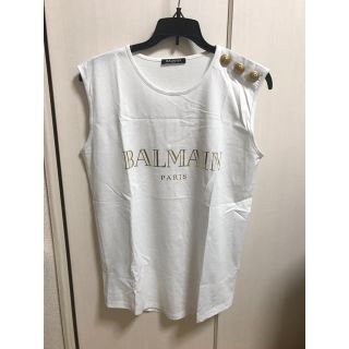 バルマン(BALMAIN)のAIice様専用 BALMAN タンクトップ カットソー Tシャツ 白(Tシャツ(半袖/袖なし))