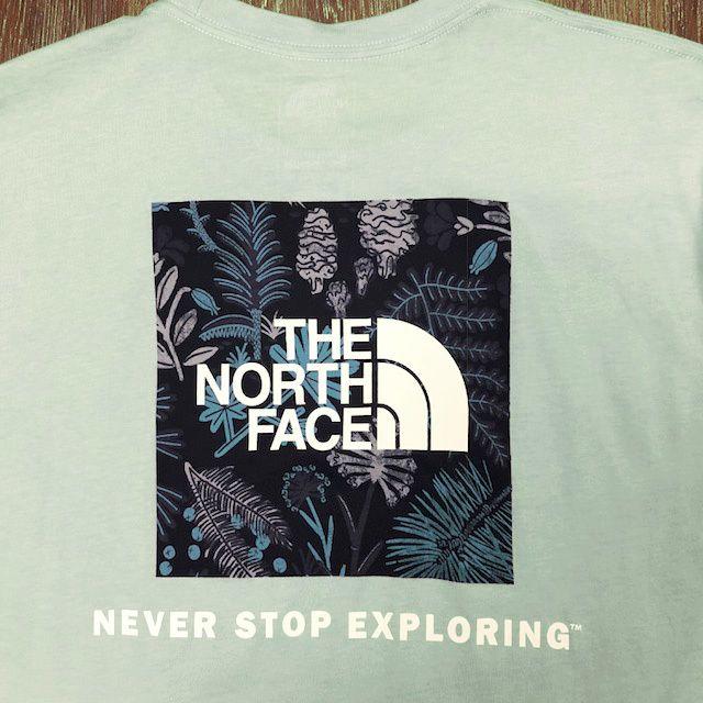 THE NORTH FACE(ザノースフェイス)のノースフェイス ボックスロゴ 半袖Tシャツ(XXL)緑 180902 メンズのトップス(Tシャツ/カットソー(半袖/袖なし))の商品写真