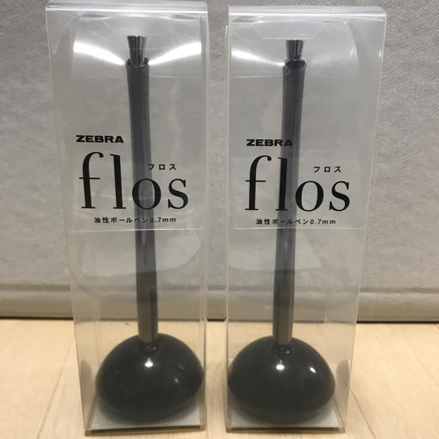 FLOS(フロス)の受付 ボールペン ゼブラ フロス flos 2本 インテリア/住まい/日用品の文房具(ペン/マーカー)の商品写真