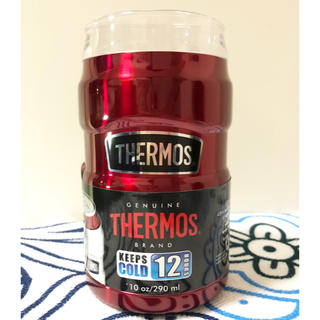 サーモス(THERMOS)の新品 サーモス  缶ホルダー 限定色 レッド(食器)