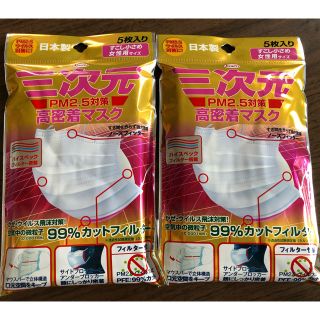 三次元 PM2.5対策 高密着マスク(口臭防止/エチケット用品)