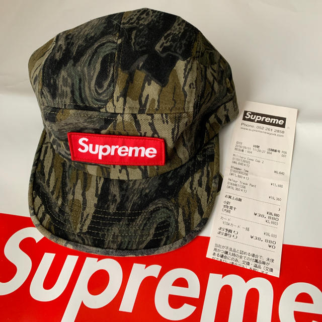 18FW Supreme Military Camp Cap Camo カモ