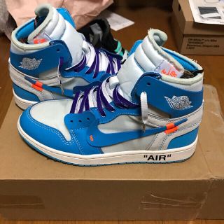 ナイキ(NIKE)の27.0 NIKE off white air jordan 1 UNC (スニーカー)