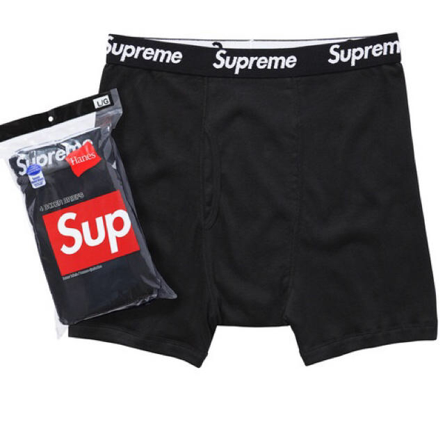 Supreme(シュプリーム)のSupreme x Hanes ボクサーパンツ mサイズ３枚 下着 メンズのアンダーウェア(ボクサーパンツ)の商品写真