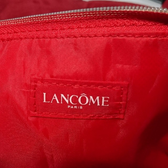 LANCOME(ランコム)のLANCOME レザー調レッドポーチ レディースのファッション小物(ポーチ)の商品写真