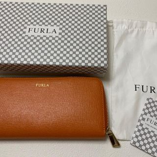 フルラ(Furla)の極美品　FURLA　フルラ　L字ファスナーレザー長財布　付属有り(財布)