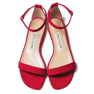 マノロブラニク(MANOLO BLAHNIK)のMANOLOBLAHNIK フラットサンダル 37 最終値下げ(サンダル)