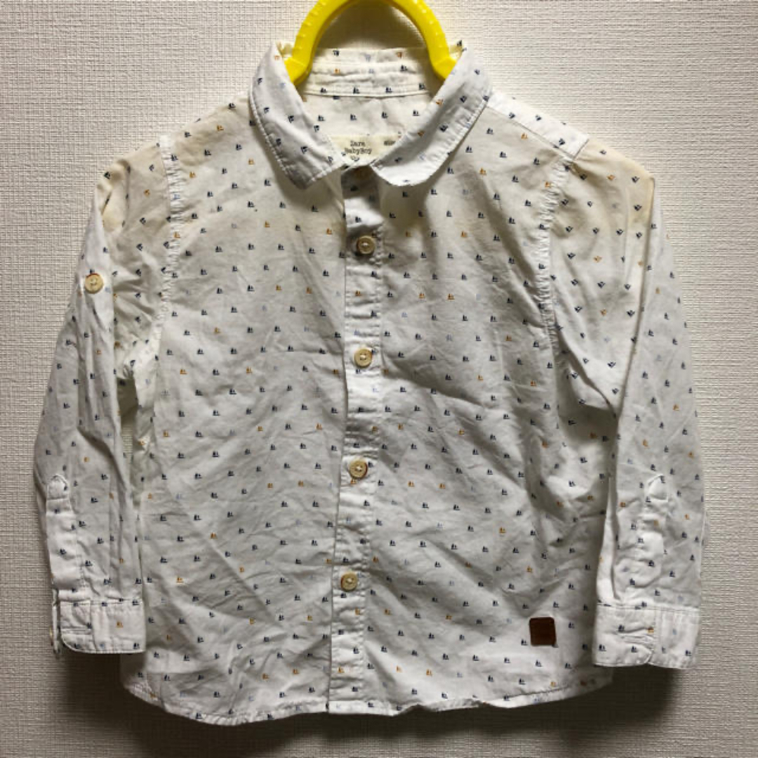 ZARA KIDS(ザラキッズ)の値下げ　Zara baby Boyシャツ 綿生地 キッズ/ベビー/マタニティのキッズ服男の子用(90cm~)(ジャケット/上着)の商品写真