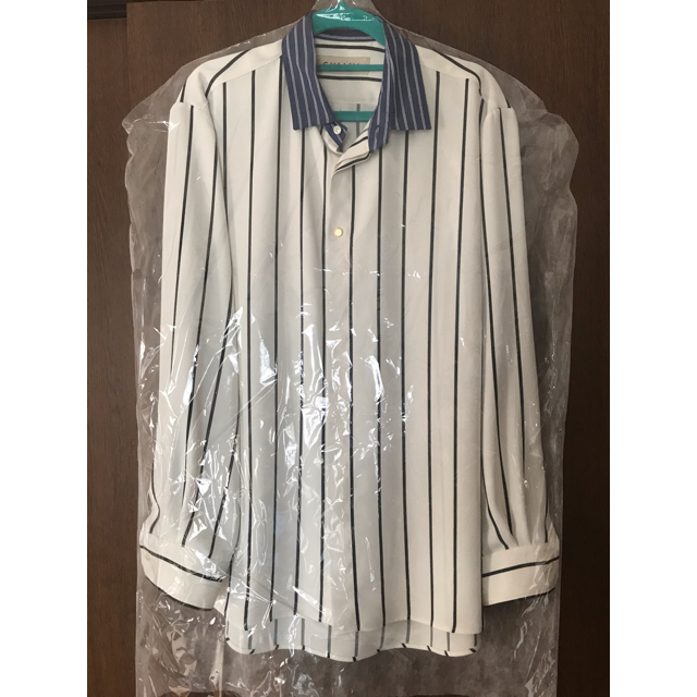 CULLNI 19ss ストライプクレリックシャツ