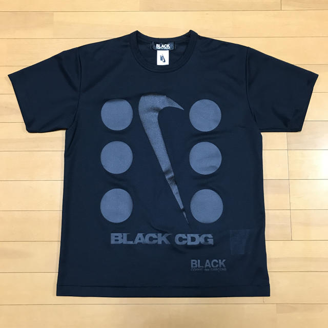 ナイキ ブラックコムデギャルソン   Tシャツ  Lサイズポルカドット