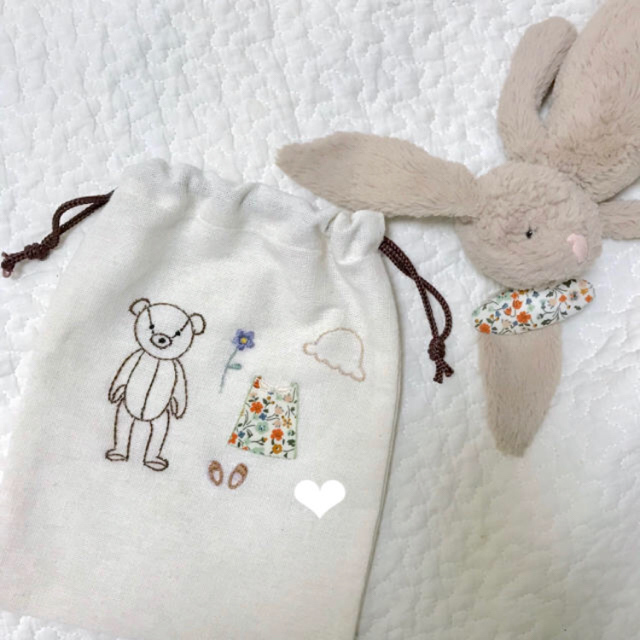 PETIT BATEAU(プチバトー)のfloral&check pin set(soda) ハンドメイドのキッズ/ベビー(ファッション雑貨)の商品写真