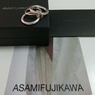 ASAMI FUJIKAWA　新品未使用　三連シルバーリング(リング(指輪))