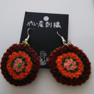 チチカカ(titicaca)のチチカカ ☆ ペルー刺繍のピアス  新品未使用(ピアス)