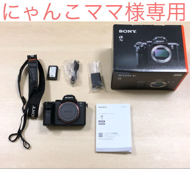 SONY(ソニー)の(にゃんこママ様専用)α7Ⅱ スマホ/家電/カメラのカメラ(ミラーレス一眼)の商品写真