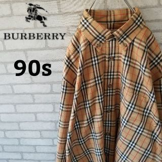 バーバリー(BURBERRY)の美品【90s】BURBERRY ノバチェック シャツ フルジョ 古着女子 (シャツ)