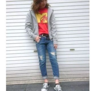 アングリッド(Ungrid)の17SS 訳あり格安♡タグ付き レア♥️ungrid MTV Tee レッド(Tシャツ(半袖/袖なし))