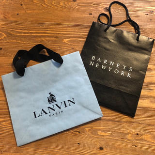 バーニーズニューヨーク(BARNEYS NEW YORK)のランバン LANVIN & バーニーズ ショップ袋②枚セット(ショップ袋)