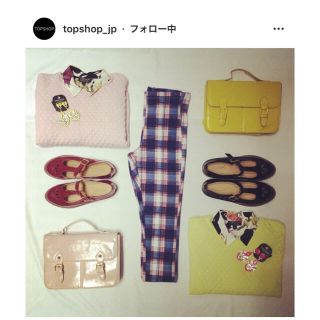 トップショップ(TOPSHOP)のTOPSHOP チェックパンツ レギンス(レギンス/スパッツ)