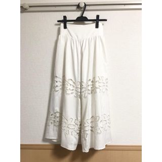 シェトワ(Chez toi)の【シェトワ】刺繍ワイドパンツ(カジュアルパンツ)