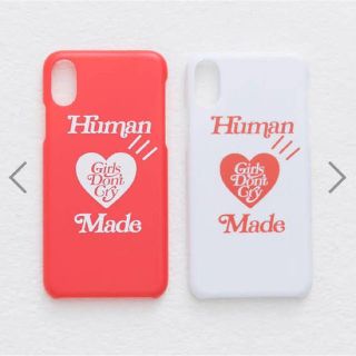 アベイシングエイプ(A BATHING APE)のGirls Don't Cry × HUMAN MADE iPhoneX ケース(iPhoneケース)