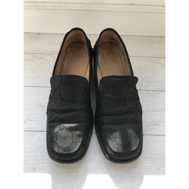 Gucci - GUCCI モノグラム ローファー 24.5の通販 by nanao's shop｜グッチならラクマ