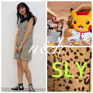 スライ(SLY)のにこるん着用♡SLY SPOTTED LEO MINI OP♡レオパードワンピ(ひざ丈ワンピース)