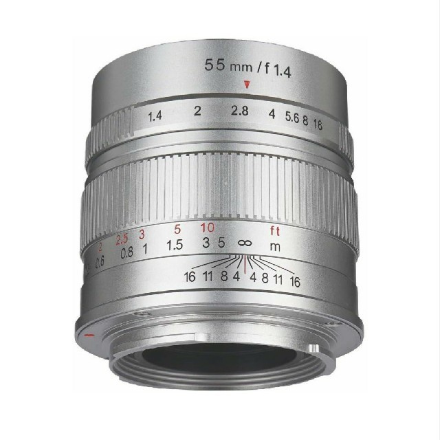 55mm F1.4 単焦点レンズ　シルバー　FUJIFILMミラーレス対応！美品