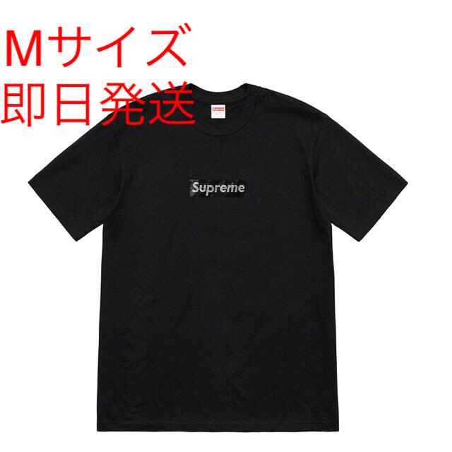 代引き人気 Supreme®/Swarovski® - Supreme Box Tee Logo Tシャツ/カットソー(半袖/袖なし)