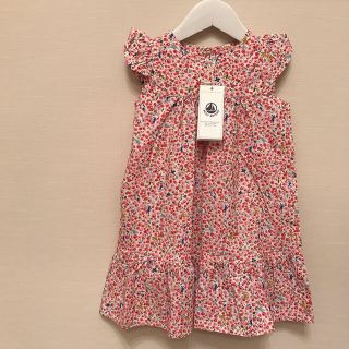 プチバトー(PETIT BATEAU)の☆プチバトー 19SS セール☆フラワープリントワンピース 36m(ワンピース)