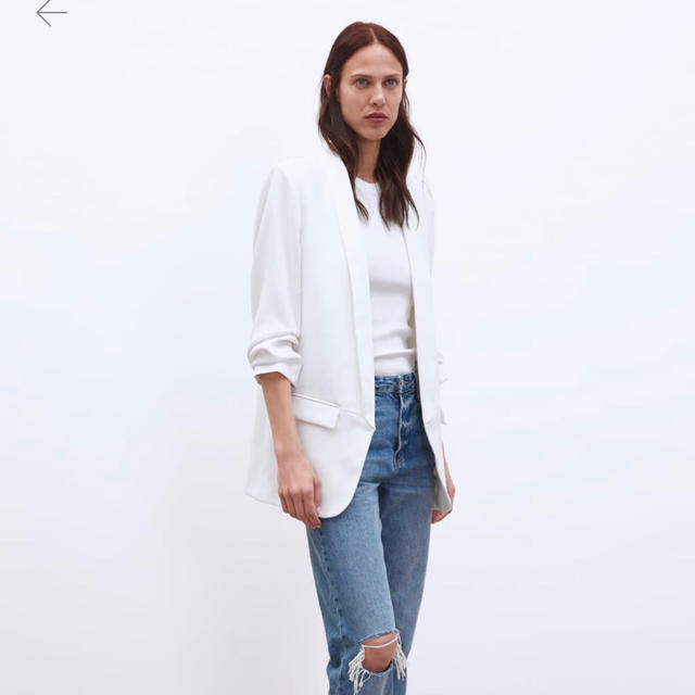 ZARA(ザラ)のロールアップスリーブブレザー レディースのジャケット/アウター(テーラードジャケット)の商品写真