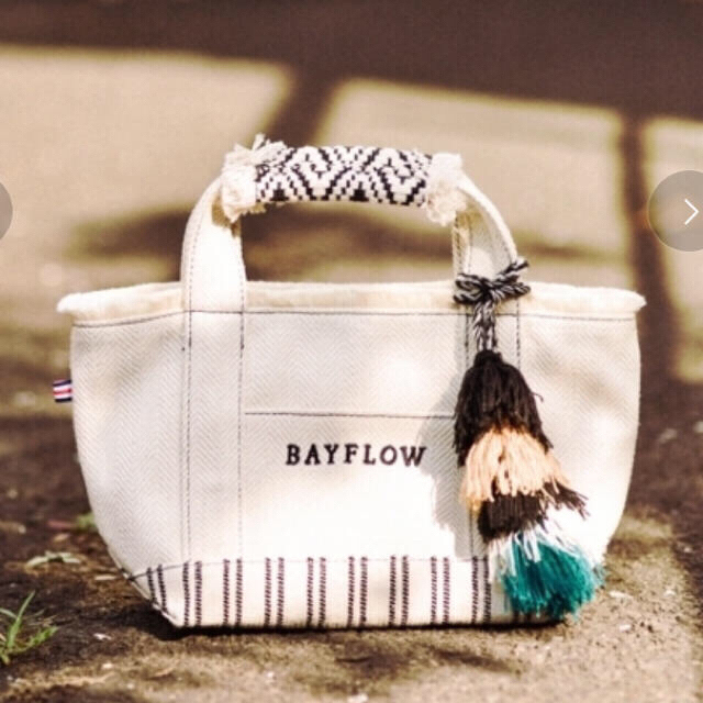 BAYFLOW(ベイフロー)のヘリンボンロゴトートSサイズ レディースのバッグ(トートバッグ)の商品写真