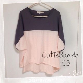 キューティーブロンド(Cutie Blonde)のC.B バイカラードルマンチュニック(チュニック)