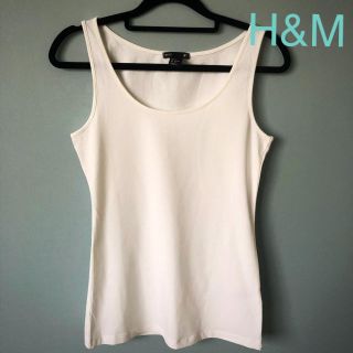 エイチアンドエム(H&M)のH&M シンプルホワイトタンクトップ(タンクトップ)