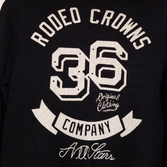 RODEO CROWNS(ロデオクラウンズ)のRODEO CROWNS☆ロゴニット/黒 レディースのトップス(ニット/セーター)の商品写真