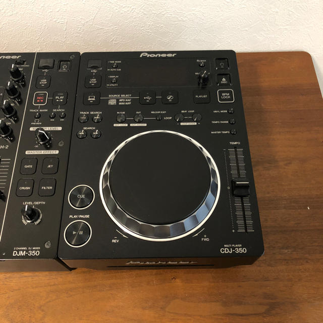 Pioneer(パイオニア)のPioneer CDJ-350×2 DJM-350×1 楽器のDJ機器(CDJ)の商品写真