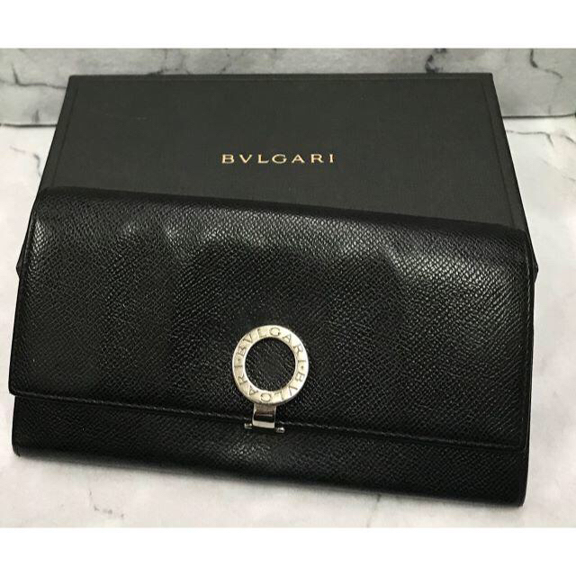 BVLGARI　（ブルガリ）　 ロゴクリップ 　長財布　メンズ