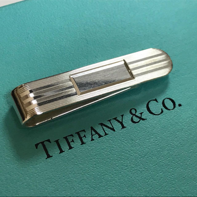 Tiffany & Co.(ティファニー)のティファニー 鏡面ストライプ ネクタイピン タイピン タイバー  ショート メンズのファッション小物(ネクタイピン)の商品写真