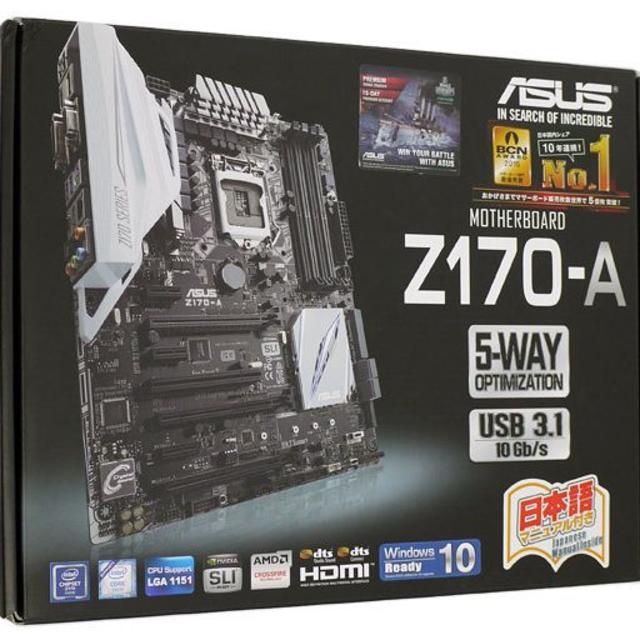 ASUS Z170-A マザボ IntelCORE i5 6600k CPUPCパーツ