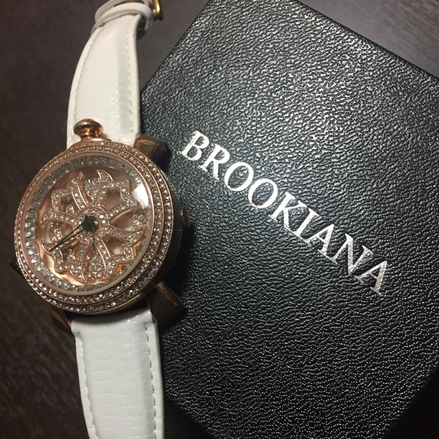 BROOKIANA/腕時計/ホワイト