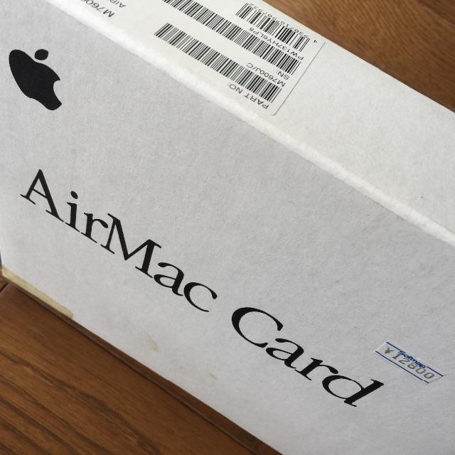 Mac (Apple)(マック)のAirMac カード（アダプタあり） スマホ/家電/カメラのPC/タブレット(PC周辺機器)の商品写真