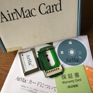 マック(Mac (Apple))のAirMac カード（アダプタあり）(PC周辺機器)