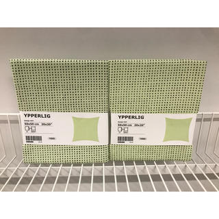 イケア(IKEA)の【2枚セット】YPPERLIG イッペルリグ クッションカバー , 水玉模様(クッションカバー)