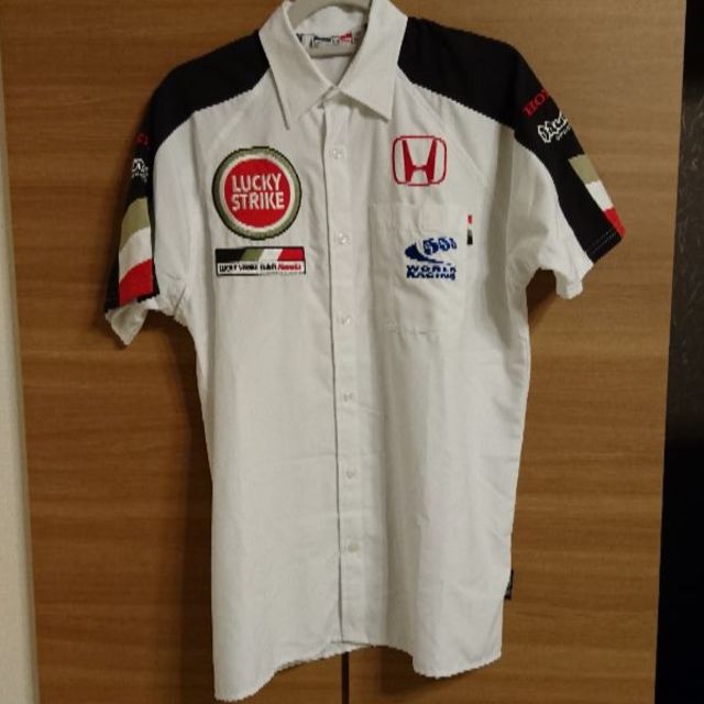 【美品】ラッキーストライク HONDA B•A•R F1 ピットシャツ